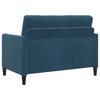 Sofa Set with Storage 2 pcs Blue Polyester