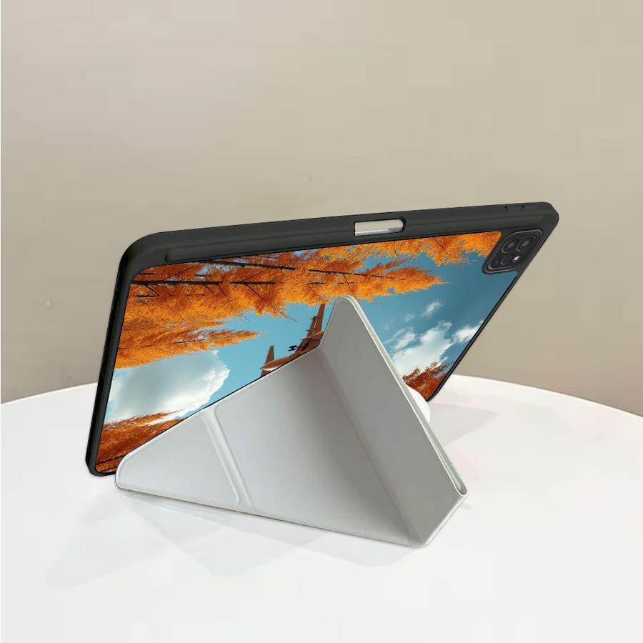 Чехол-подставка Чехол для планшета Для iPad Air 4 5 M3 M2 1 2 M4 11 дюймов Mini 6 7 Pro 11-го 10-го 9-го 8-го 7-го 12,9 дюйма Pro 2025 Осенний лес