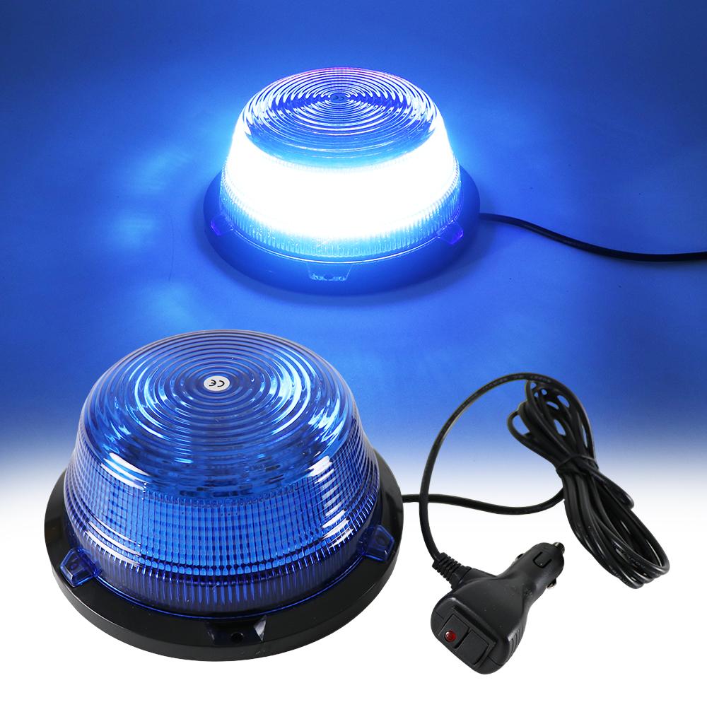 Car Truck Roof Top Warning Light Emergency 90 LED Strobe Light Flashing Beacon With Magnetic Base For Security Auto 12V 24V