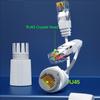 Waterproof PoE Combiner Splitter Adapter Ethernet Splitter 1 To 2 Adapter Simultaneous Online Separator ABS-material