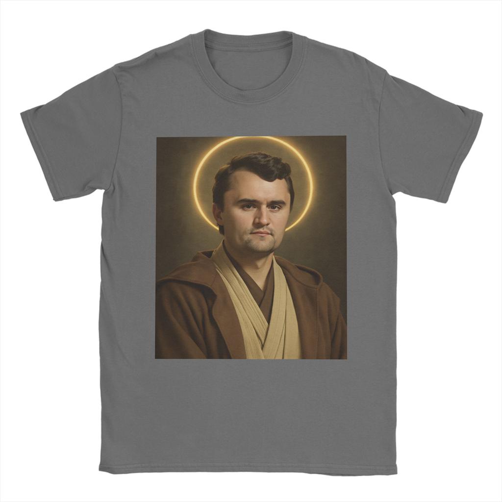 Charlie Kirk Angelic Advocate Tshirts For Unisex Leisure Pure Cotton Tee Shirt Round Collar Short Sleeve T Shirts Gift Clothes