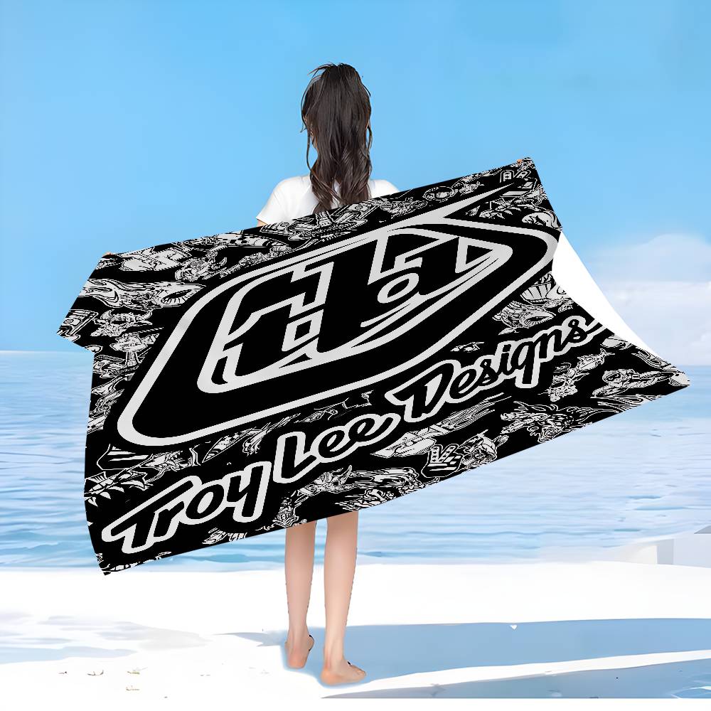 Troy Lee Design Модное пляжное полотенце Цветные банные полотенца для девочки Микрофибра Быстросохнущее Не прилипает песок Пляжное Йога Спа Спортзал Бассейн