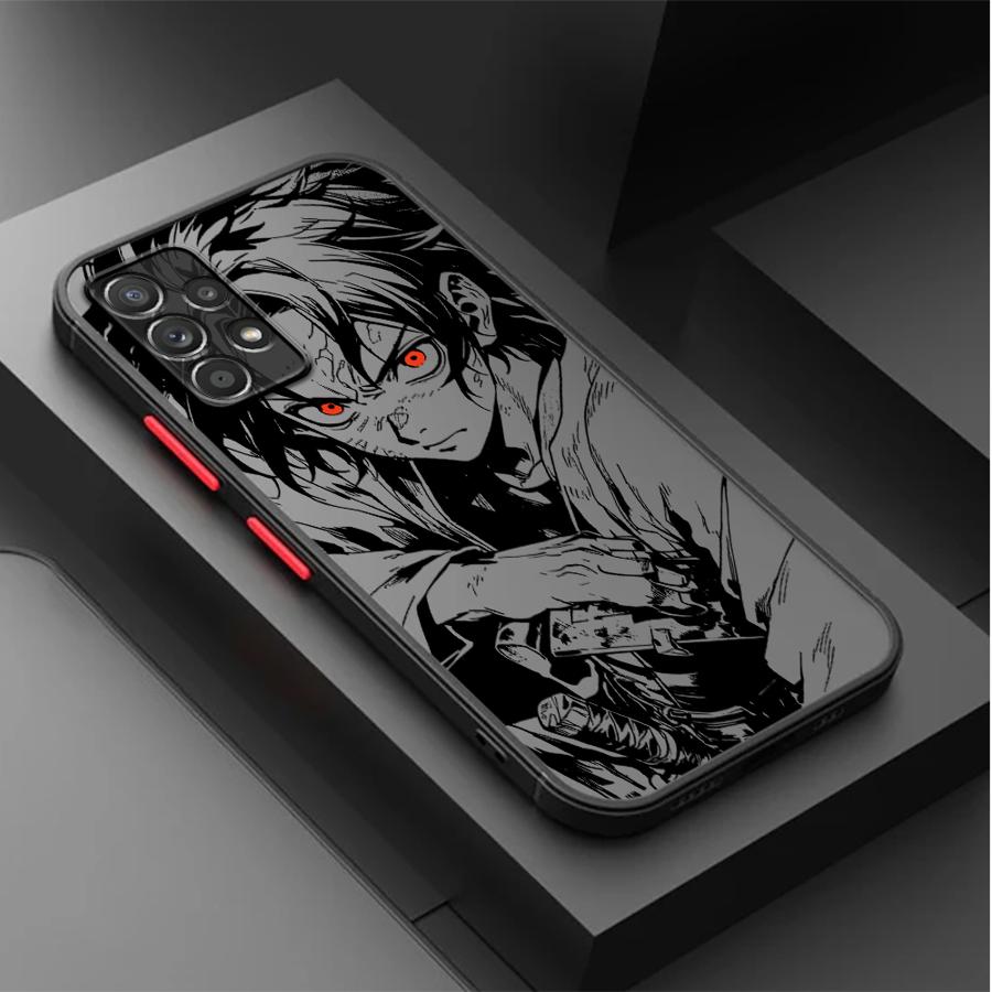 Аниме D-emon Крутой S-layer Чехол для Samsung Galaxy A54 A35 A34 A36 A73 A33 A16 A15 A14 A23 A52S A72 A17 A52 A53 A56 A55 Телефон