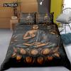 Комплект постельного белья King Queen Size с изображением Будды в стиле бохо-мандала, красочный дизайн, Бог Ганеша, пододеяльник из полиэстера, индийский символ, покрывало для пододеяльника