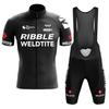 2026 Новый набор велосипедной формы RIBBLE Pro Team для мужчин, летняя форма для шоссейного и горного велосипеда, Ropa Ciclismo Maillot Hombre, Комплект одежды для велосипедиста
