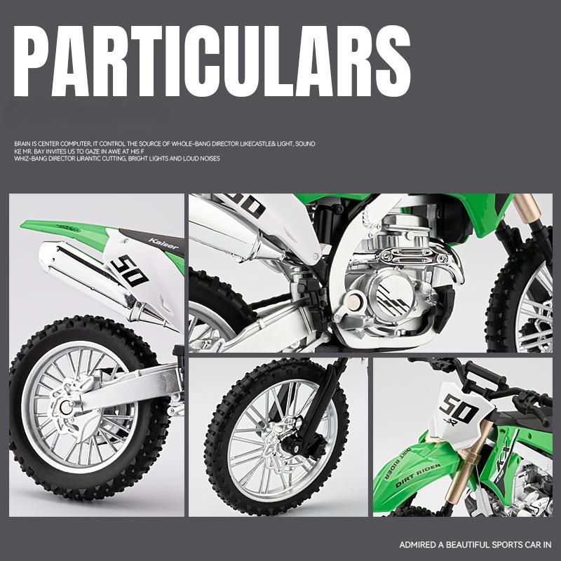 1:12 Kawasaki KX450 Сплав Дорожный Спортивный Мотоцикл Модель Литье под Давлением Металл Горный Внедорожный Мотоцикл Модель Симуляция Детская Игрушка Подарок