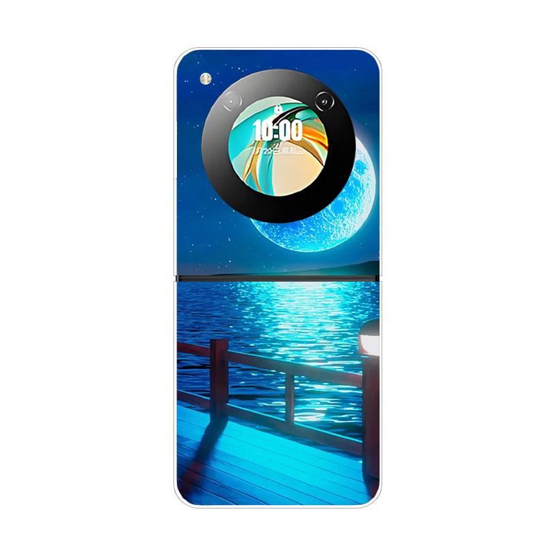 Чехол для ZTE Nubia Flip NX724J Модный Расписной Прозрачный Жесткий ПК Складной Для ZTE Libero Flip 5G A304ZT Прозрачная Крышка Телефона Funda