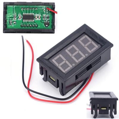 Мини цифровой вольтметр-тестер DC 0-30V для тестирования напряжения автомобильного аккумулятора, красный светодиодный дисплей LW SZUS