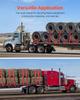 Winch Straps, 4" x 30', 6000 lbs Load Capacity, 18000 lbs Breaking Strength, Truck Straps with Flat Hook, Flatbed Tie Downs Cargo Control for