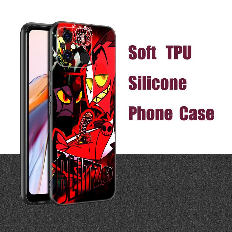 Аниме Helluva Boss черный силиконовый чехол для телефона Xiaomi Redmi 7A 8A 9A 10A 11A 9C 10C 12C 13C 11 Prime A1 A2 + 12 4G Note 9T 12R