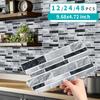 PVC Crystal Film Marble Tile Wall Sticker Waterproof and Oil-proof Kitchen Bathroom Wall Sticker Self-adhesive Home Decoration