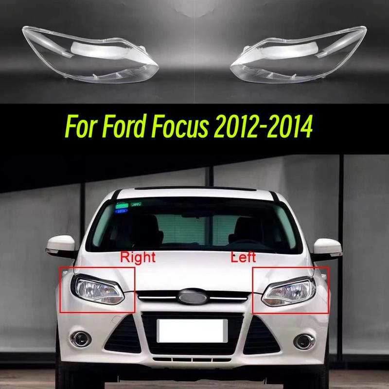 For Ford Focus 2012 2013 2014 Car Headlight Cover Left/Right PVC Headlight Shell Plexiglass Headlamp Shell Car Accessories