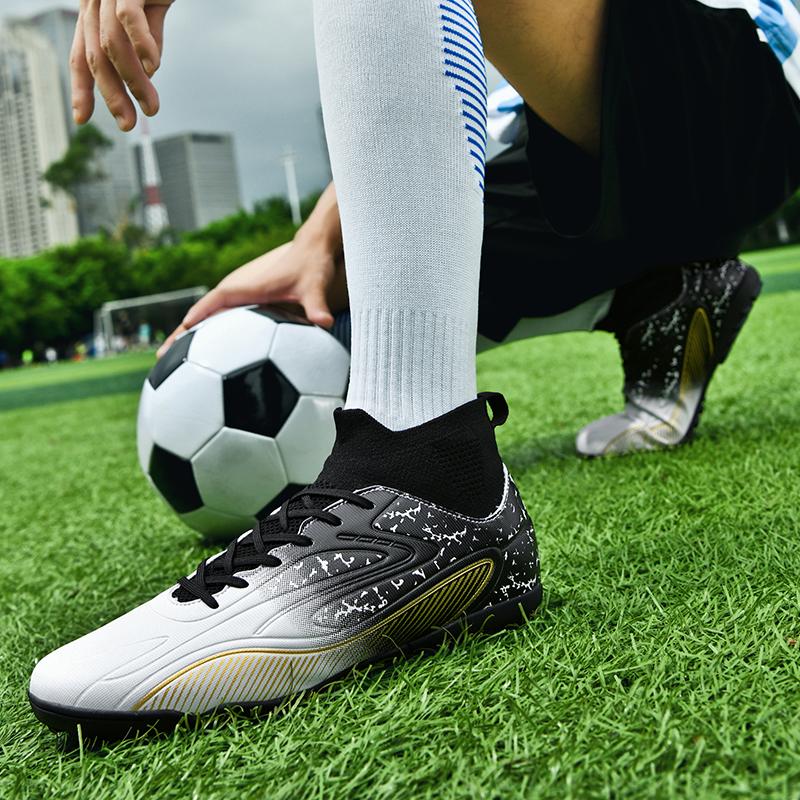 Мужские высокие носки 35–45, футбольные бутсы TF Broken Nails, молодежная спортивная обувь, футбольные тренировочные кроссовки, футбольные бутсы для мальчиков