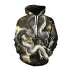 Dragon Pattern Hoodie For Men Retro Animals 3D Printed Long Sleeves Autumn Street Casual Sweatshirt Loose Tops Hooded Pullover