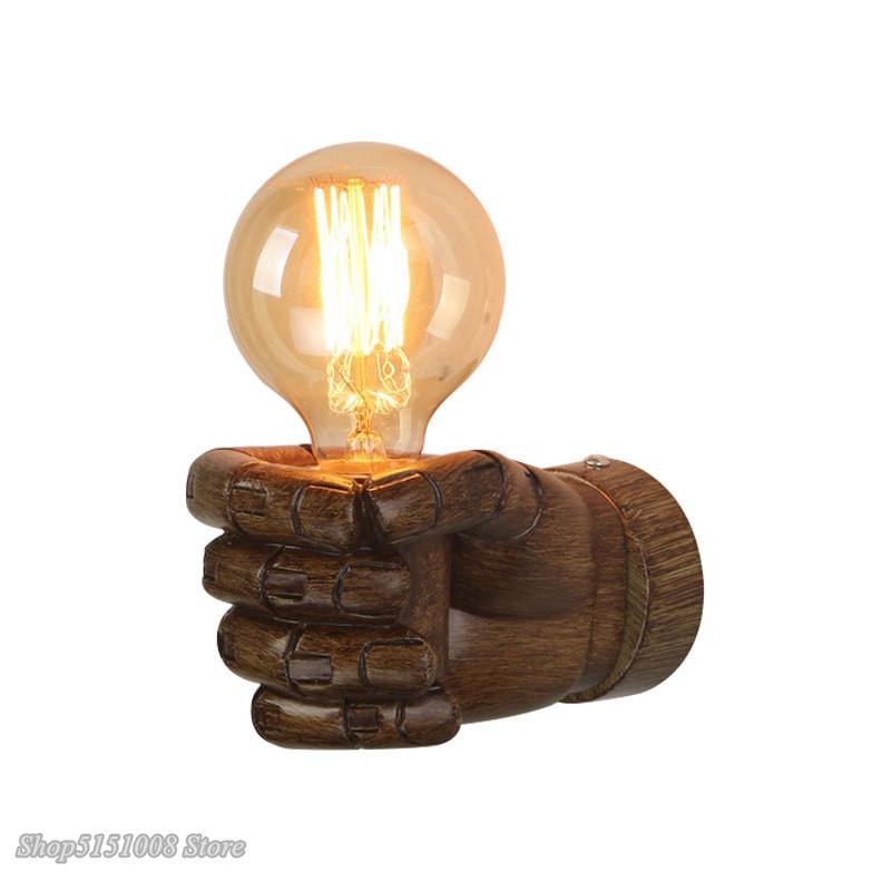 Loft Style Nordic Resin Metal Wall Sconce Art Decor Left Hand Right Hand Bedside Wall Light For Home  Wall Lamp Indoor Lighting