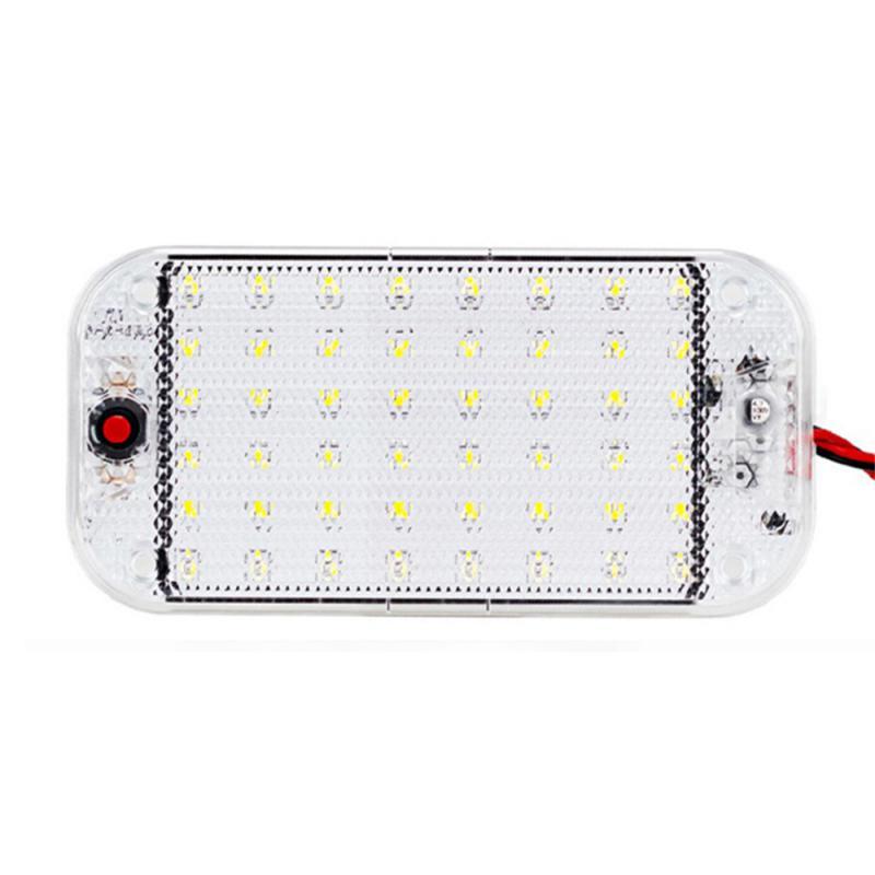 48 LED Panel Light Car Interior Reading Lamp High Brightness Cabin Lights for Truck RV Boats Lights 12V-85V