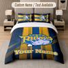 Custom Bedding Set Leeds Rhinos Pattern, Print Name Text 1 Duvet Cover plus 2 Pillowcases Home Textile