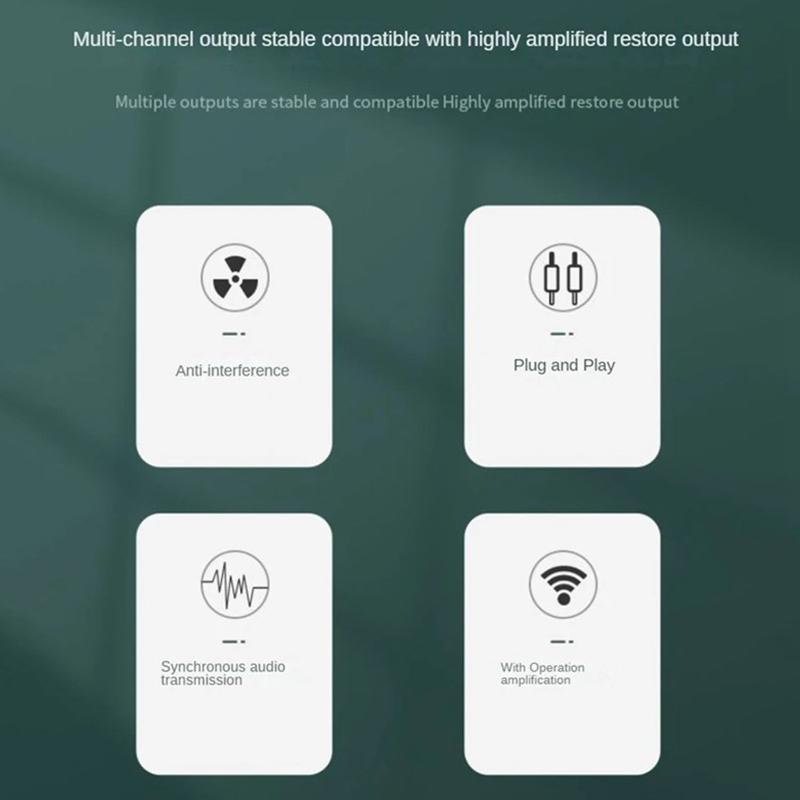 Аудиоразветвитель 1 вход 4 выхода Rca L/R Aux стерео аудиоразветвитель 1X4 аудиораспределитель для ПК DVD динамик сплиттер