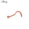 Alisouy 1Piece Steel 20G Faux Nose Rings Fake Septum Rings Hoop Nostril Daith Piercing Fake Clip On Nose Rings Oreja Piercings Jewelry