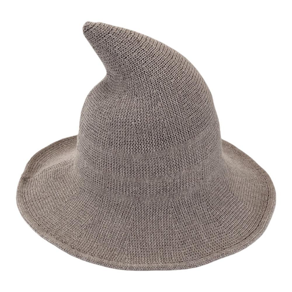 Solid Color Halloween Witch Hat High Quality Costume Hat Fashionable Magical Hat For Women