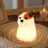 Cute Animal Silicone Night Light Fox Frog Nursery Sleeping Lamp Rechargable Duck Touch Sensor Beside Lamp For Bedroom Decor