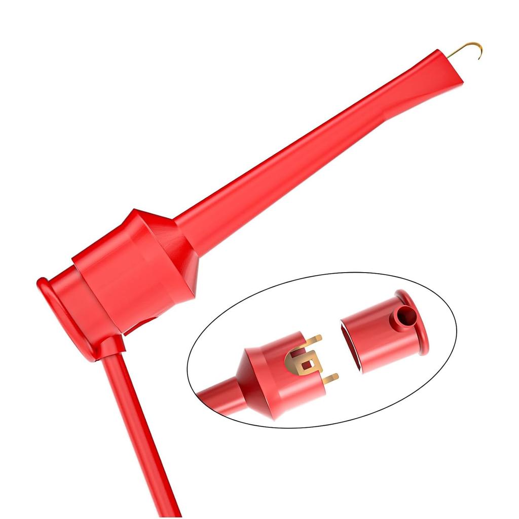 Cleqee Mini Grabber Mini Grabber Test Multimeter Tester Dual SMD IC Test Electronic 10 Colors - Leads, Leads, 100cm, Clips, Hooks, Probes,