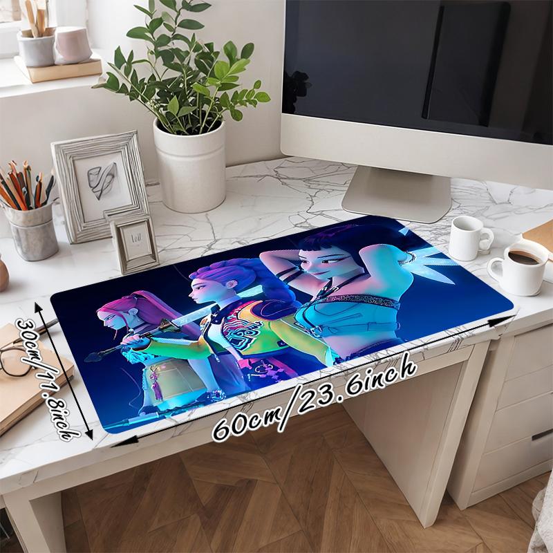 1Pc Colorful Reflections Gaming Mouse Pad Keyboard Desk Mat Non-slip Rubber Lock Edge Waterproof Computer Mousepad for Office Home Decor S1906