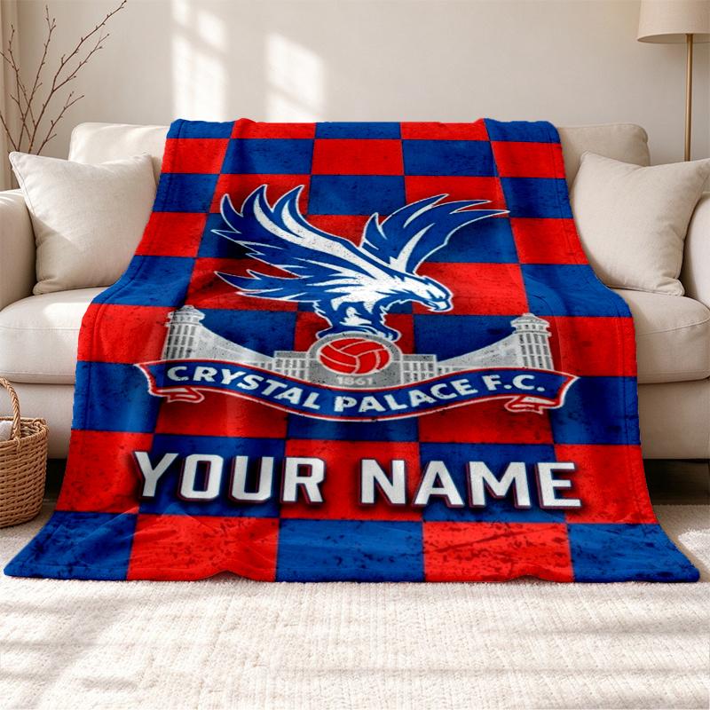 Crystal Palace Customizable name outdoor blanket soft cozy and warm Multi-purpose office blanket outdoor camping and travel blanket all
