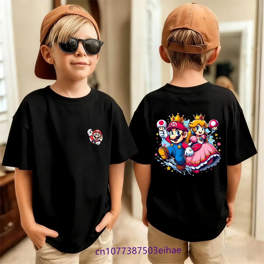 Stylish Super Game Printed Children TShirt Pure Casual Short Sleeve Tops Breathable Summer Outdoor Home Wear 314Y Kids
