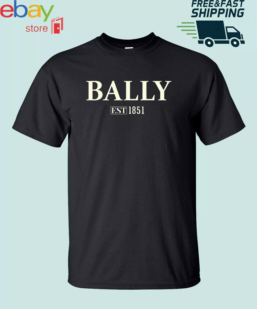 Новая рубашка Bally EST 1851 Мужская с логотипом S-4XL Американская Забавная США Унисекс Футболка