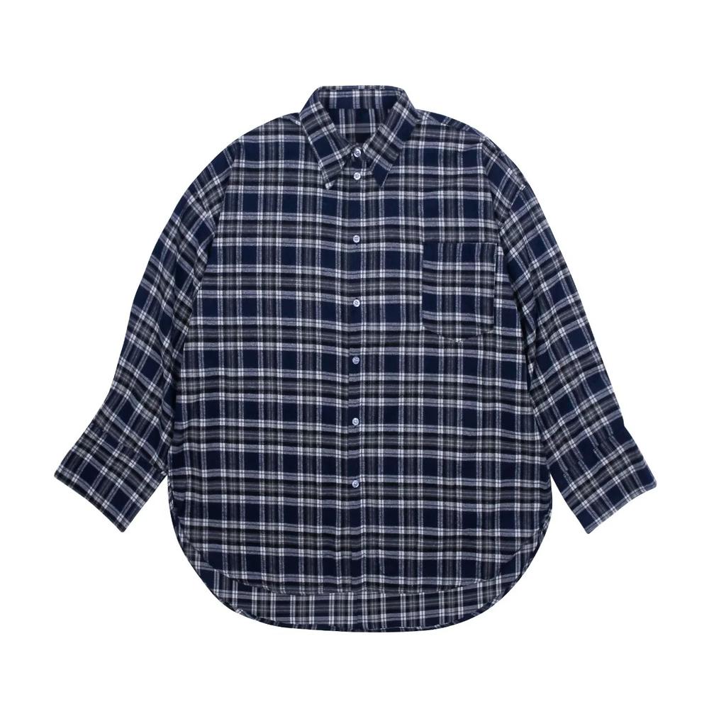 2024 Letter Long Sleeve Shirt Japanese Hong Kong Style Ins Loose Shirt Boys Summer Trendy Versatile Casual Coat