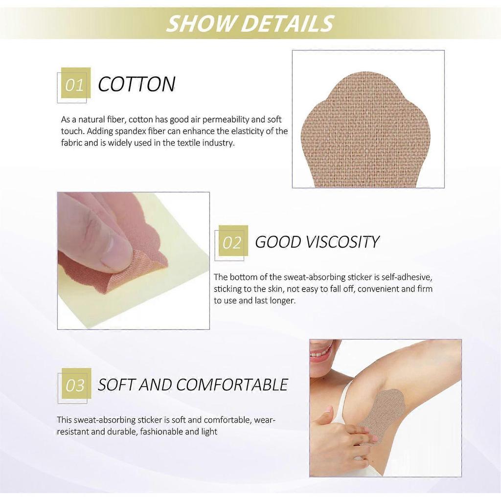 Underarm sweat-absorbing patch Underarm antiperspirant patch invisible