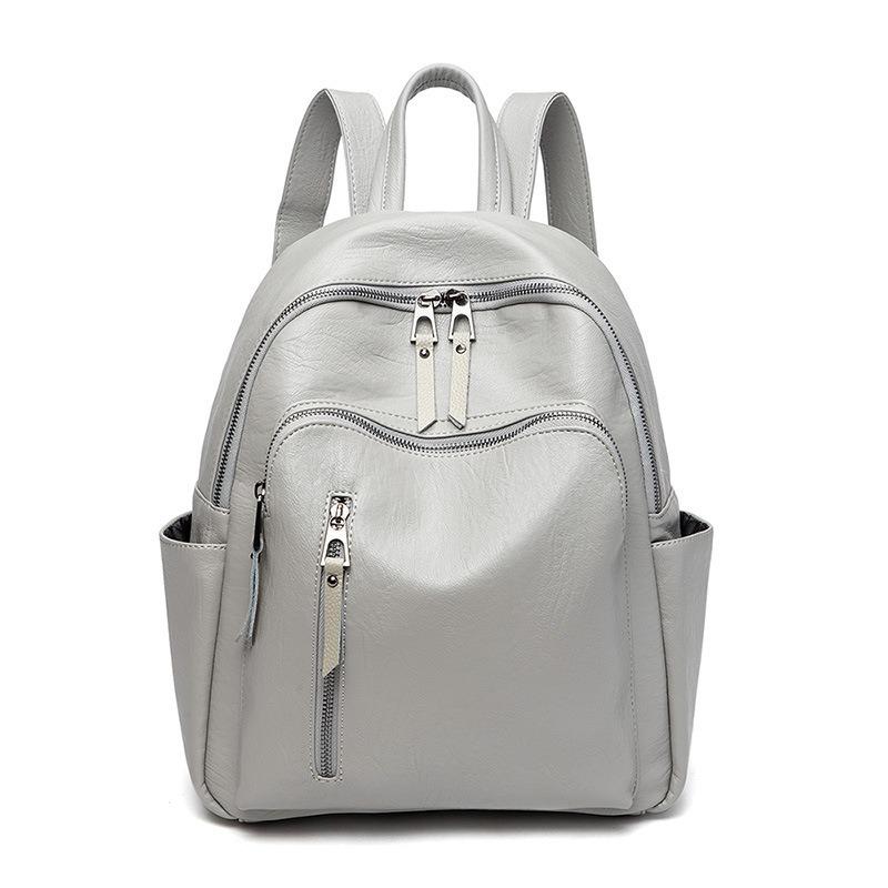 Рюкзак женский трендовый PU мягкая кожа женская сумка колледж стиль досуг дорожная сумка