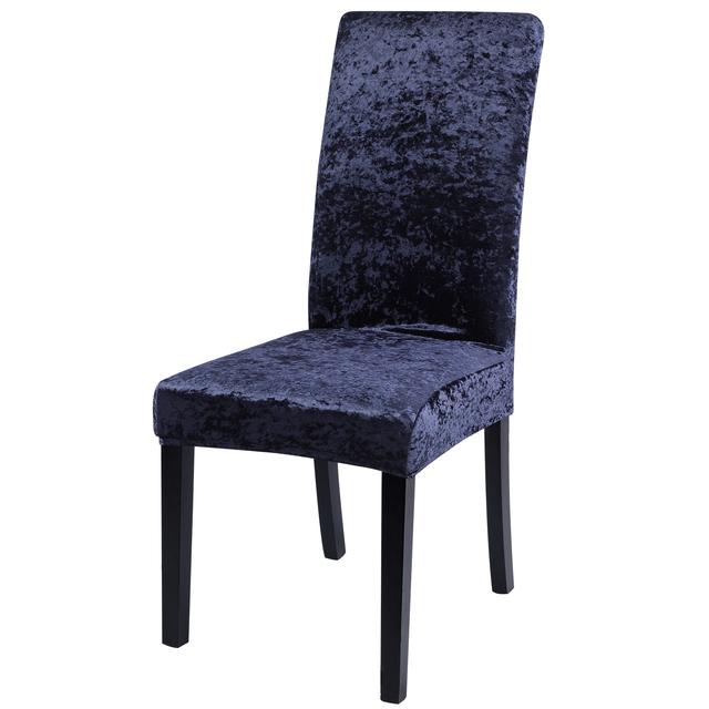 Чехол на стул бархатный блестящий тканевый чехол на стул из спандекса эластичный съемный чехол на сиденье для столовой, свадьбы, вечеринки, отеля, банкета