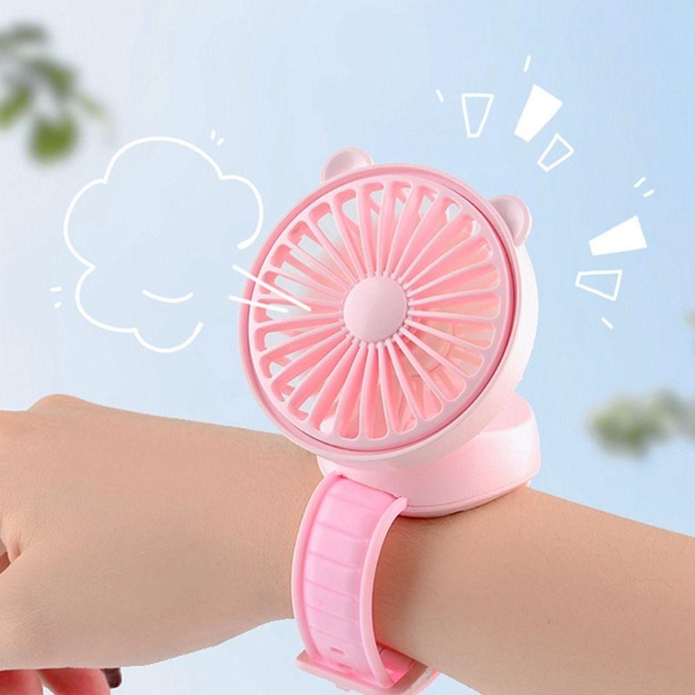 Mini Wristband Fan Rechargeable Bracelet Fan Cute Wrist Electric Fan Birthday Parties