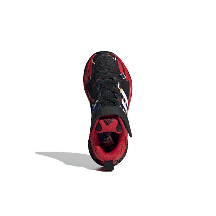 adidas 4Uture Rnr ''CNY'' Ткань El K Скользкая Устойчивая к истиранию Низкие Беговые кроссовки Черный Красный Белый Детские FZ4589