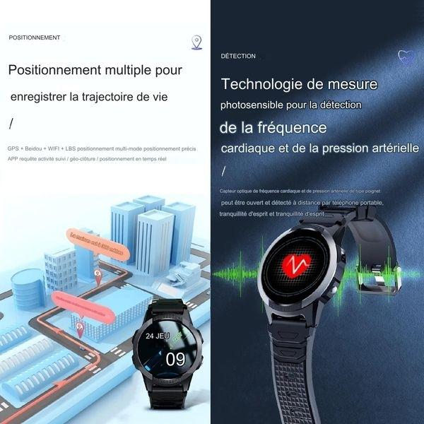 GPS-часы 4G Wi-Fi в режиме реального времени, местоположение, SOS, отслеживание состояния здоровья