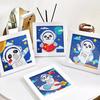 Full Drill Diamond Painting Kit with Frame Bright Color Sparkling Cartoon Astronaut DIY