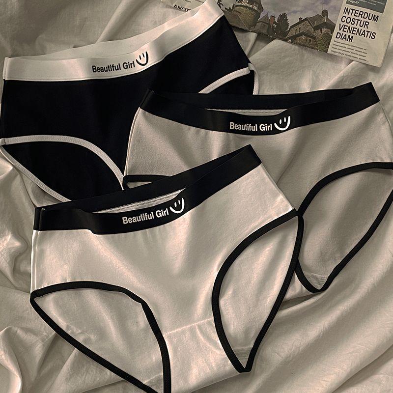 Женские трусики из чистого хлопка средней посадки, антибактериальные, бесшовные, дышащие - приятные к коже для студенток и девушек.