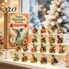 Holiday Party Favors 2026 Hummingbird Advent Calendar, 24-Day Acrylic Ornament Set with Bird Figure Calendar for Girls Boys Countdown, Christmas Tree