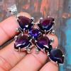 Cross Amethyst Gemstone 925 Sterling Silver Handmade Women Pendant Jewelry For Thanksgiving
