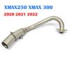 xmax xmax300 Motorcycle exhaust system Modify For Yamaha XMAX250 XMAX300 Xmax 250 300 2020-2022 51mm exhaust pipe