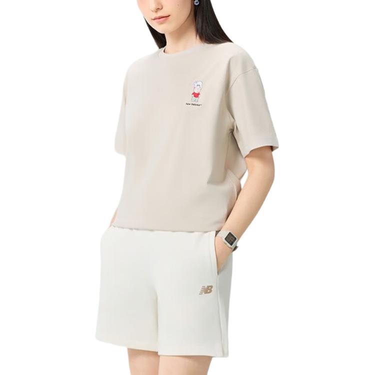 Men's T-Shirt New Balance T Shirt Unisex Greige