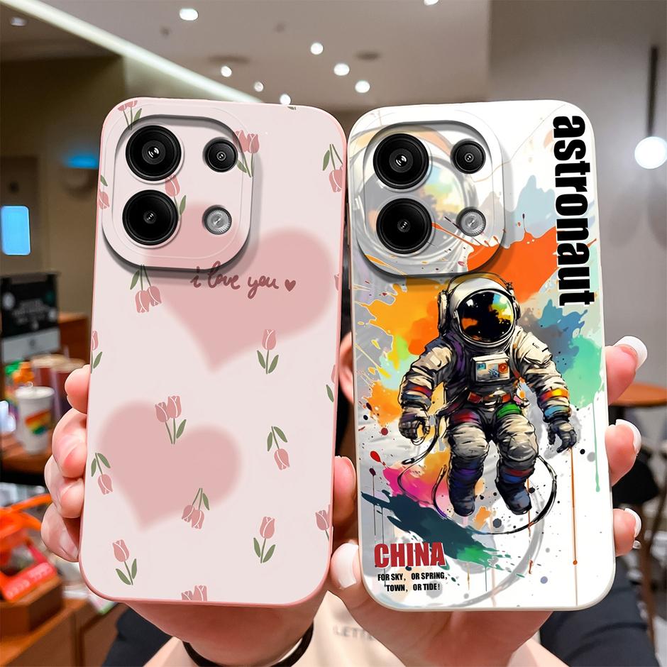 Для Xiaomi Poco M6 Pro 4G 5G Чехол Модный Черный Кокосовая Пальма Жидкий Силикон Мягкий ТПУ Чехол Для XiaomiPocoM6 M6Pro 4G 5G Funda