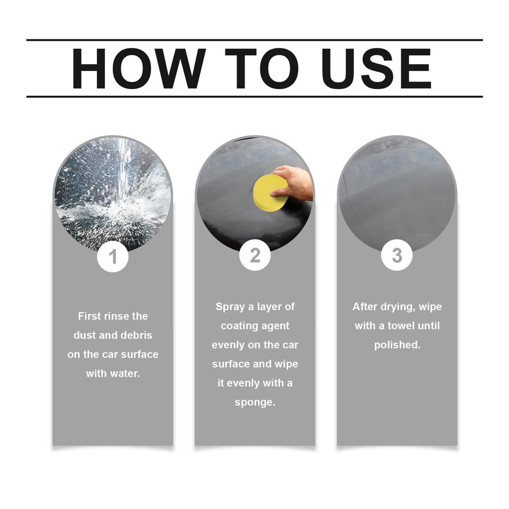 Автомобильный спрей-покрытие Автомобильное покрытие краской Спрей-покрытие Легко полируется и обслуживается, устойчив к грязи 100 мл