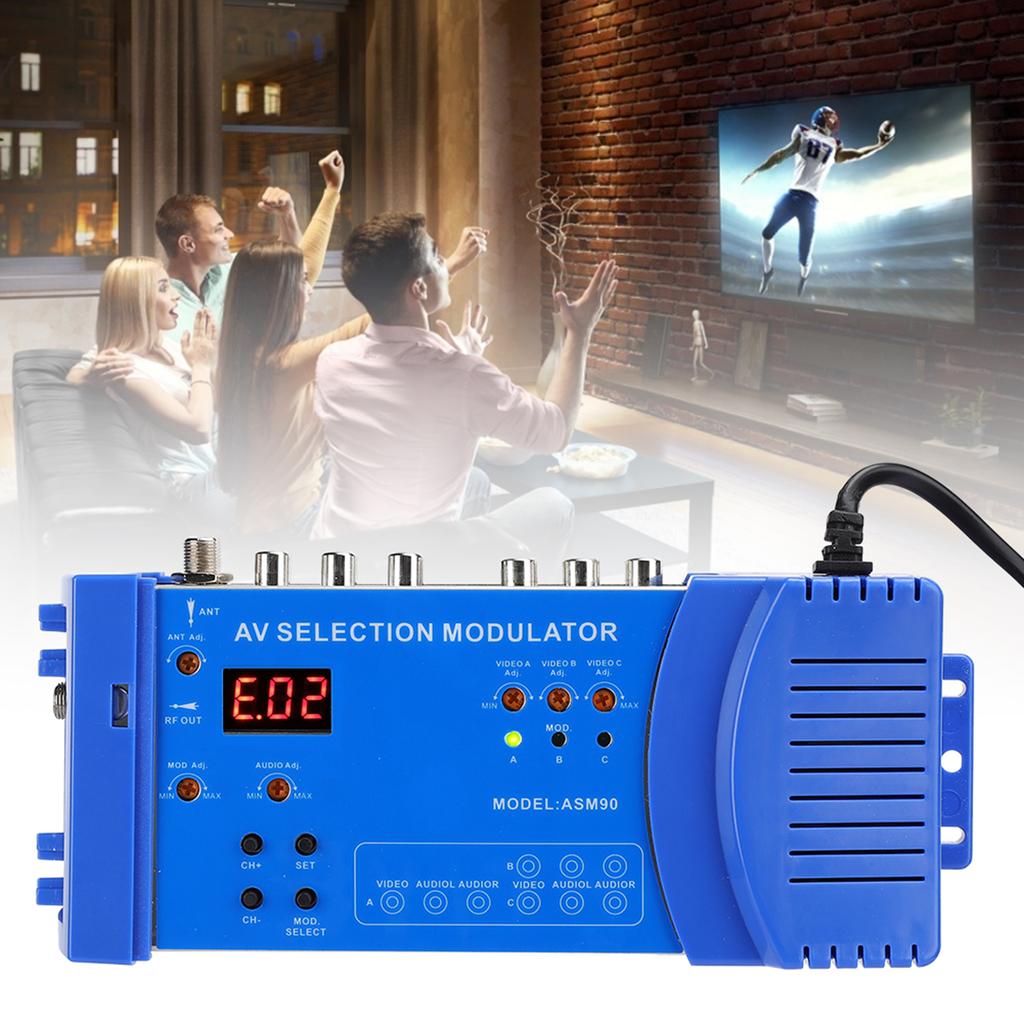 ASM90 Цифровой Домашний Модулятор AV Дополнительный Модулятор VHF UHF PAL Стандартный Портативный Преобразователь для
