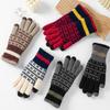 Fashion Thickened Winter Gloves Windproof Cold-proof Touchscreen Gloves Fleece Soft Warm Gloves Men Women