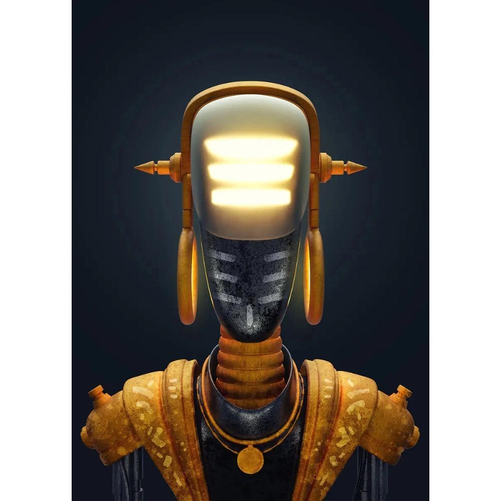 Realistic Abstract Robots Surrealism Posters Cool Robot Priest Modern Prints Canvas Wall Art Pictures Home Living Room Decor