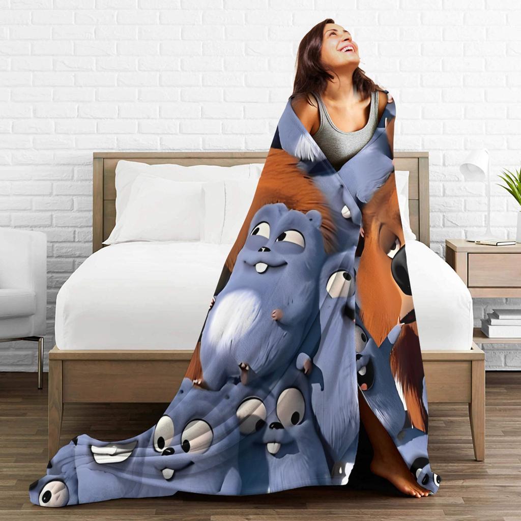 Grizzy and Lemmings Blanket Super Soft Warm Throw Blankets for Couch 50x60 Inch Multiple Sizes Bedding Throws