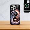 Japanese Art Dragon Yin Yang Phone Case For iPhone17,16,15,14,13,12,11 Plus,Pro Magnetic For Magsafe Wireless Charging